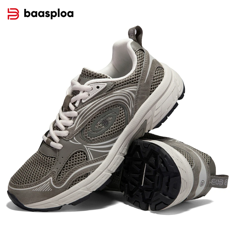 

Baasploa/Новая женская спортивная обувь, уличные повседневные сетчатые нескользящие кроссовки на шнуровке, женские легкие дышащие кроссовки для бега