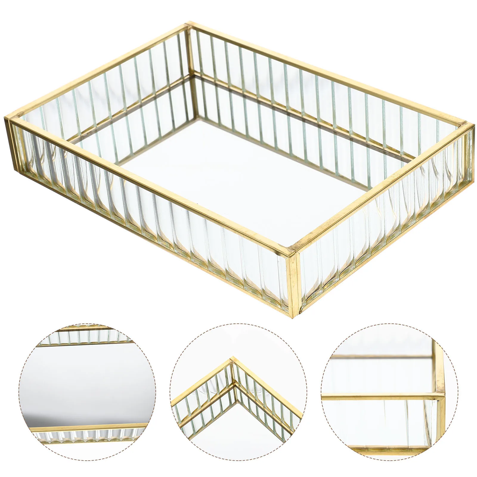

Sundries Storage Plate Ring Earring Dish Jewelry Alloy Lipstick Female Necklace Tray Trays