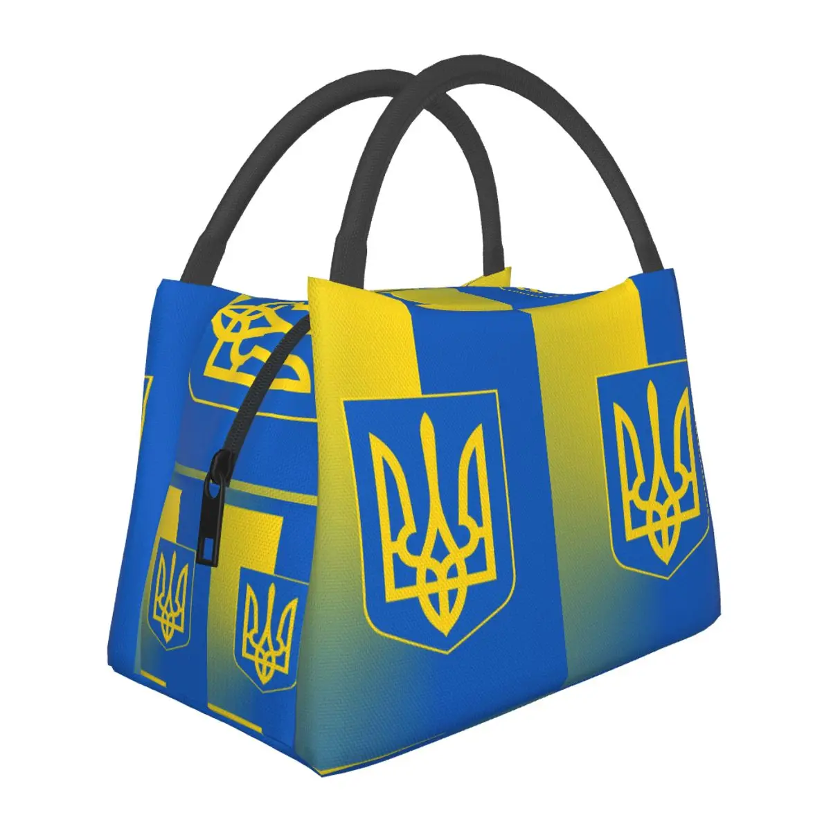 

Изолированная сумка для обедов с флагом Украины, для школьных ланч-боксов, контейнеров для еды, портативный термоконтейнер, сумка-холодильник для обедов