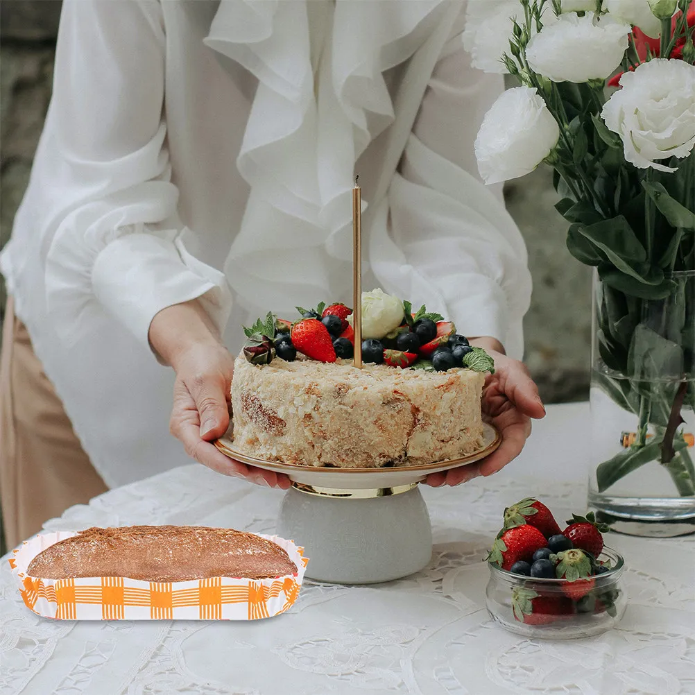 50 unidades de bandejas para hot dogs resistentes al aceite, moldes antiadherentes desechables en forma de barco para cupcakes, pan, postres, fiestas y sushi