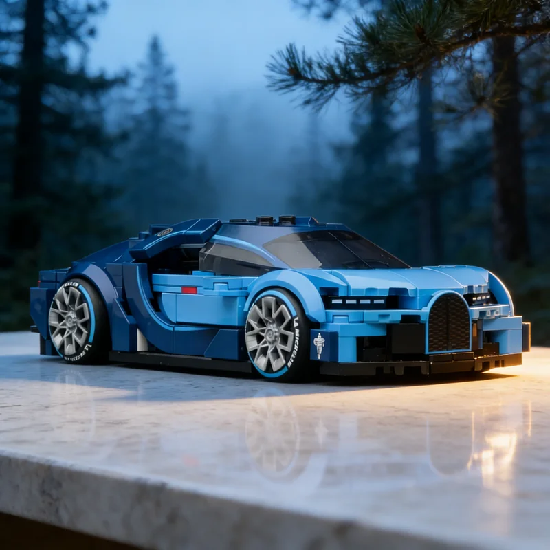

260pcs MOC Bugatti Chiron City Champions Model Building Blocks Creative Display Gift Collectible Decor Kids Premium Adult Desk