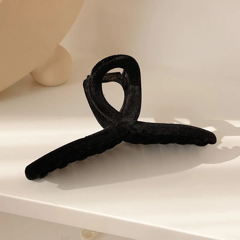 يتدفقون مشبك شعر كليب بسيط أنيق عالية ذيل حصان القرش كليب مشبك شعر الظهر الشعبي