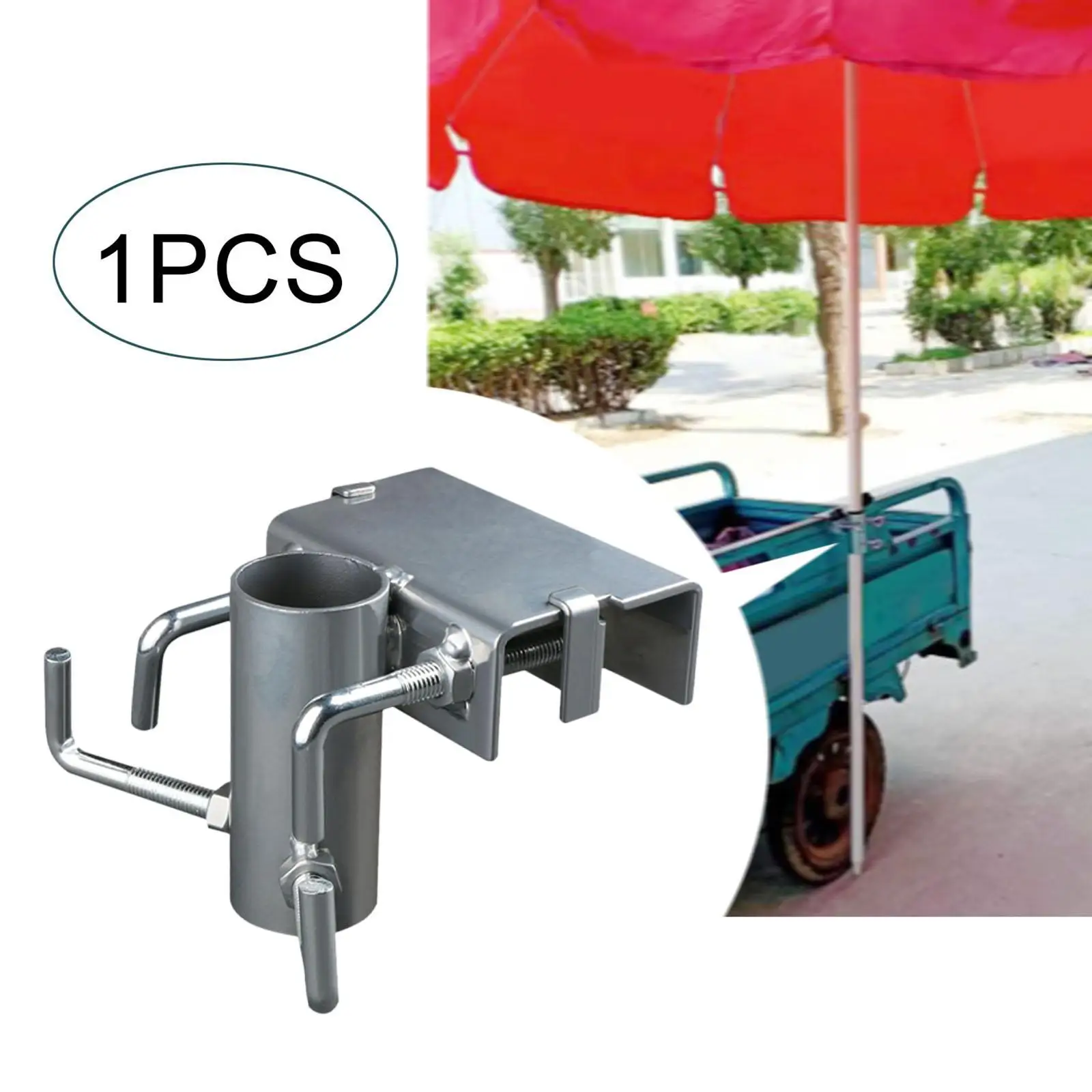 Tricycles Sun Umbrella Stand Parasol Holder Garden Umbrella Fixed Bracket for Benches, Fences Sturdy Easily Install Accessory