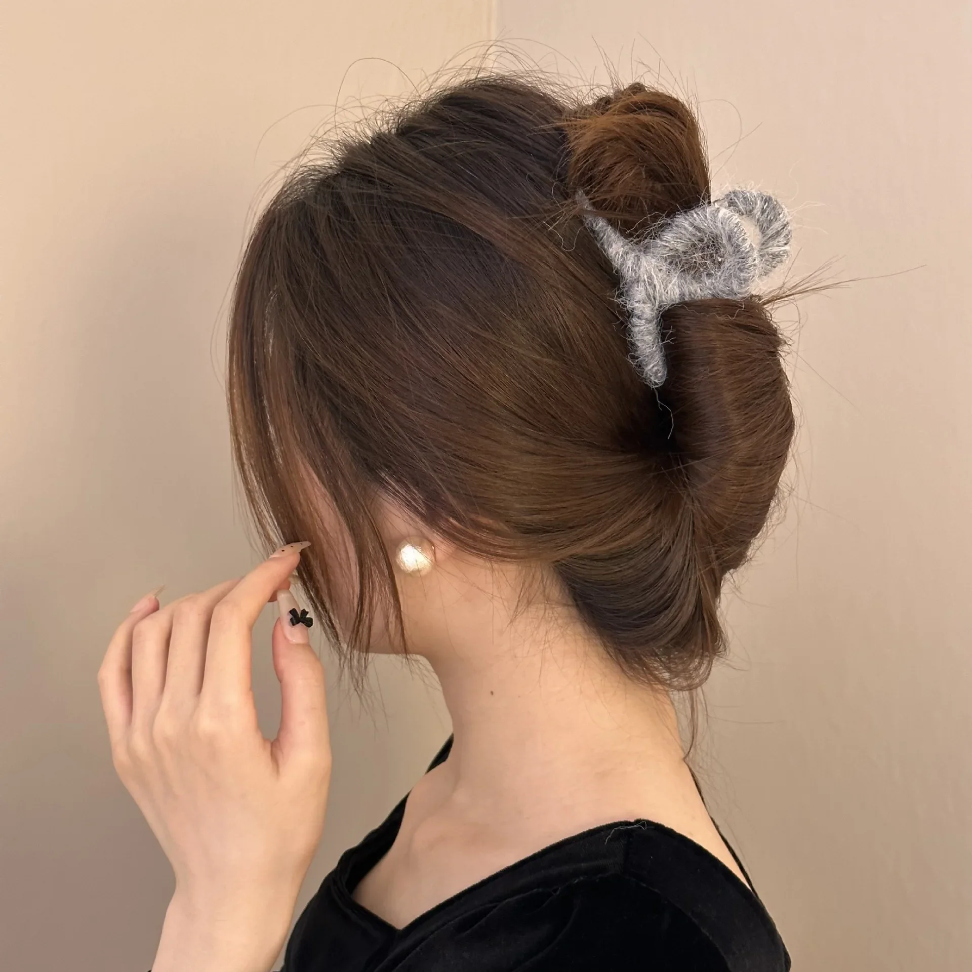 Hair claws clip for women girl pin Crab vintage popular catches trendy leading fashion korean adults sweets kpop fairy 2024 new