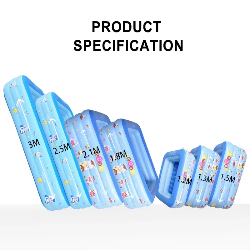 

Wholesale PVC Children Blow Rectangular Pool Large Family Inflatable Swimming Pool Adult Size Outdoor Air Kiddie Pool Guangdong
