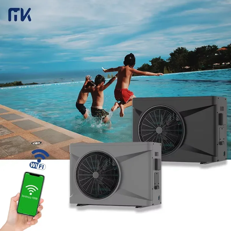 High Efficiency Solar Pool Heating System with Titanium Heat Exchanger and WiFi Remote Control-Pentair 30kw Air-to-Air Heat
