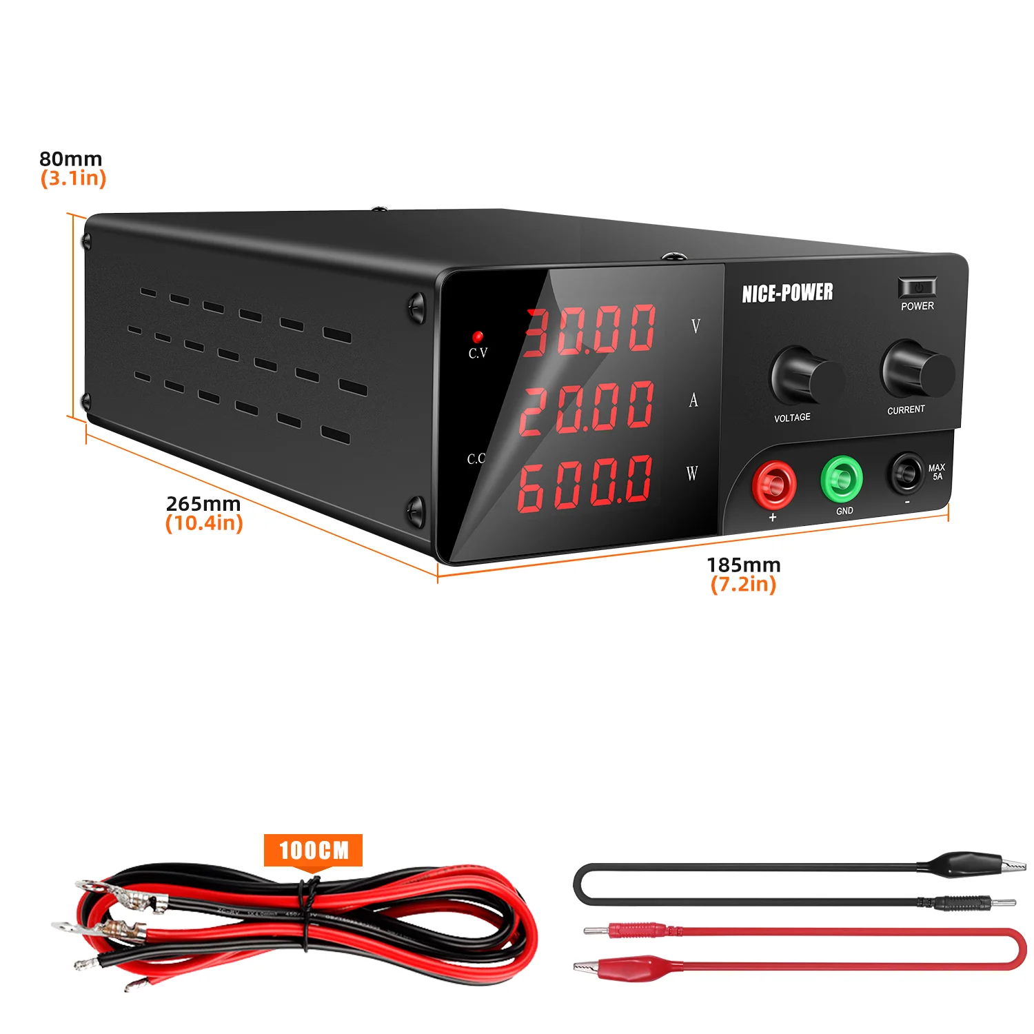 With RS485 USB 120V 10A Adjustable DC Power Supply 450W-1200W Lab Switch Laboratory Voltage Regulated Bench Power Supplies