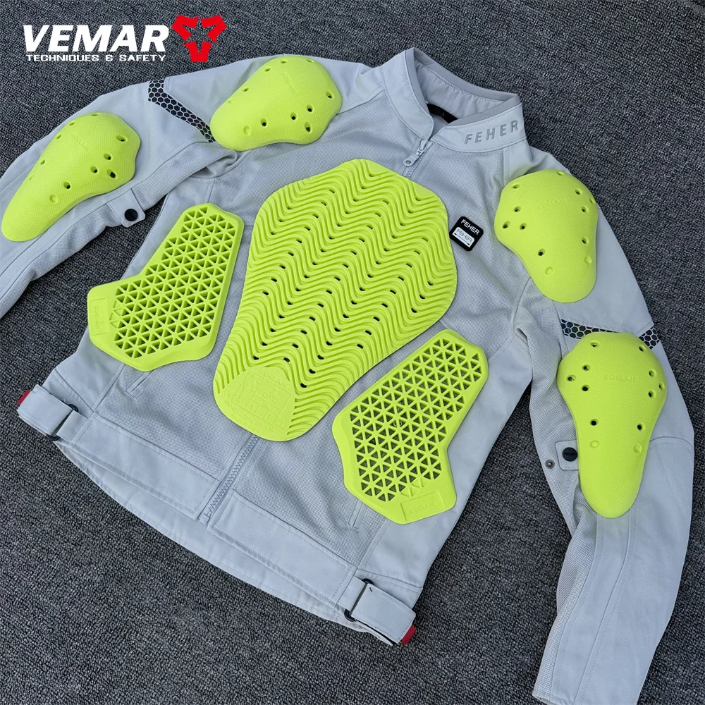 CE Certified Motorcycle Armor Jacket Insert Back Protector Universal Anti-Shock Shoulder Elbow Back Protection Pads Equipment