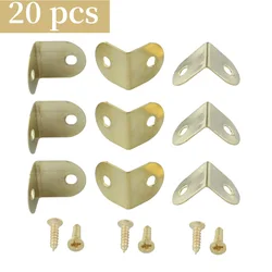 20Pcs 12mm Metal Decorative Corner Braces Brackets for Book Scrapbooking Photo Albums Menus Jewelry Wooden Box Corner Protectors