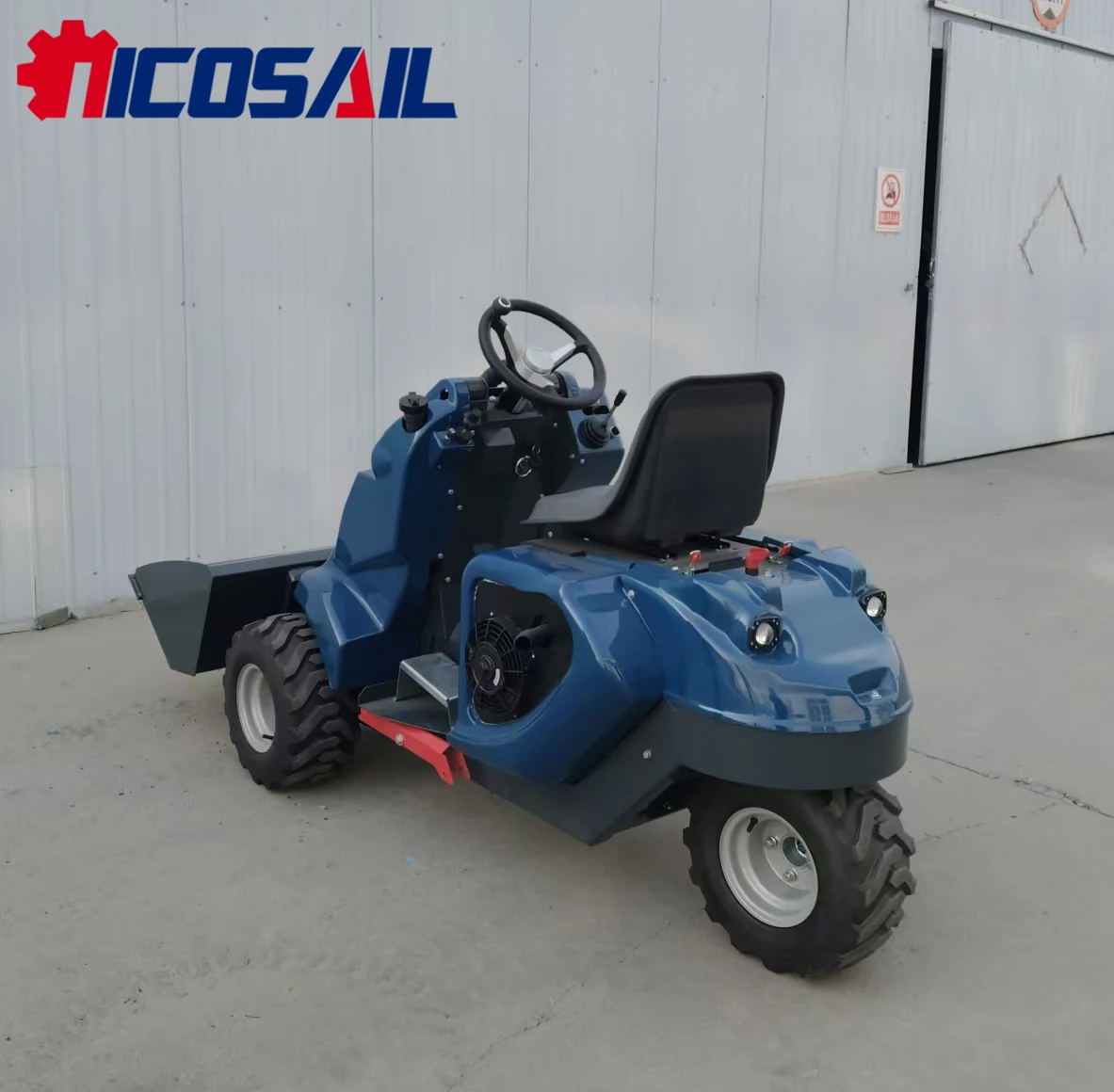 Mini Skid Steer Loader, 400kg/500kg Capacity Three-Wheel Loader, Compliant with Euro 5/EPA Standards