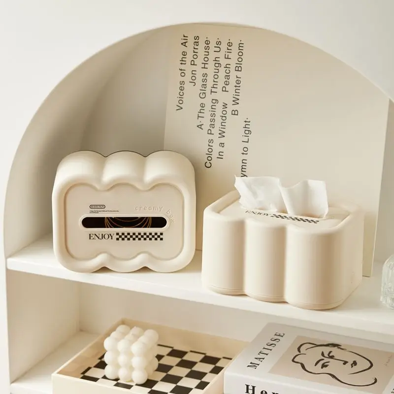 

Cloud Tissue Box, High Appearance Desktop Paper Drawer Living Room Bathroom Dormitory Wall Hanging Storage Box