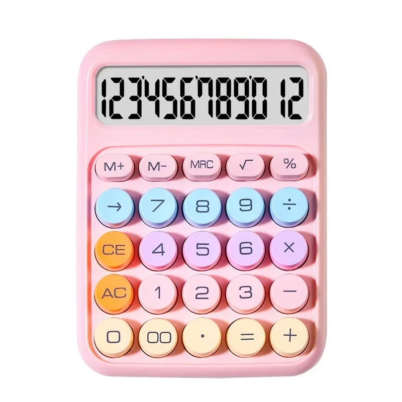 Dopamine Calculator 12 Digits Desktop Calculator Mechanical Keyboard Calculator Portable Mini Calculator for Home School Office