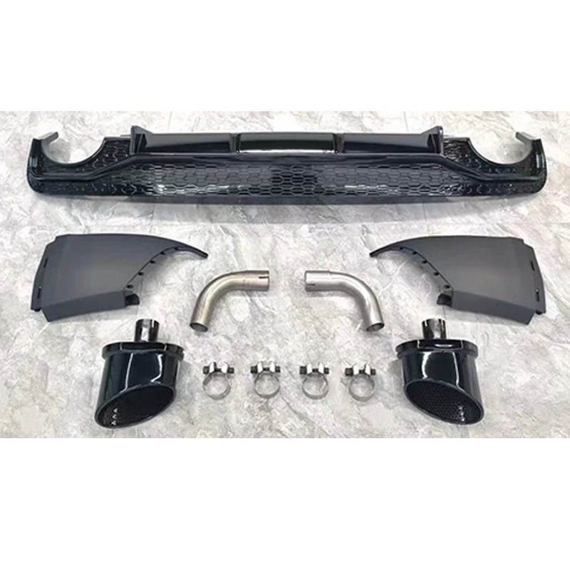 

Factory Price Q5 Sline SQ5 FY(2018-2020) Replace RS Style Rear Diffuser Tips OEM RS Diffuser With Exhaust Pipe for Q5 Sline
