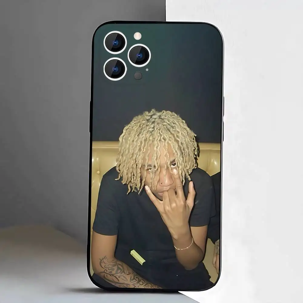 Rapper Rich A-Amiri Phone Case For iPhone 17,16,15,14,13,12,11,Pro,XS,Max,XR,Plus,E,SE4,Mini Black Soft Cover