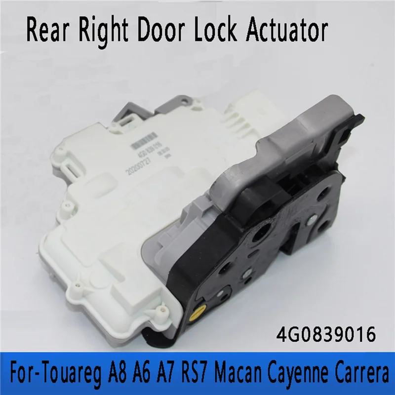 9-Pin Rear Right Door Lock Actuator Rear Right 4G0839016 for Touareg A8 A6 A7 RS7 Macan Cayenne Carrera