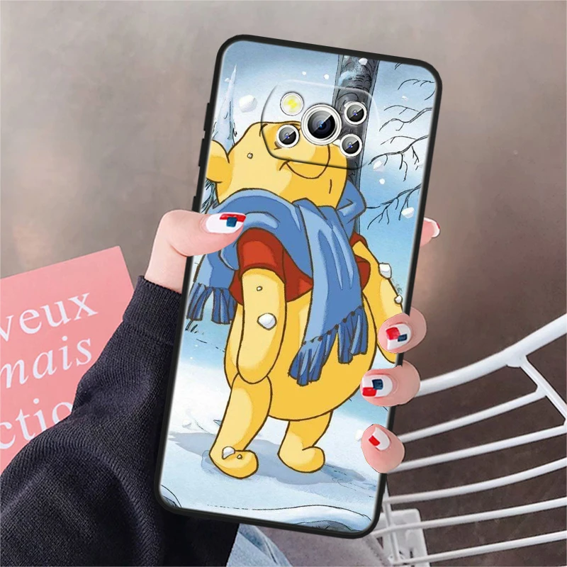 Disney Winnie Bear Cute For Honor V20 10i 10X 9S 9X 9C 9A 8X 8C 8A 7S 7C 7A Magic 5 Lite Pro MAX Black Soft Phone Case