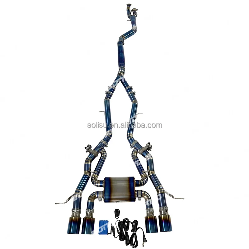 

Valvetronic Титановая выхлопная система Catback для BMW M3 G80 3.0T 2019-2023, глушитель выхлопной трубы, равная длина, выхлопные системы
