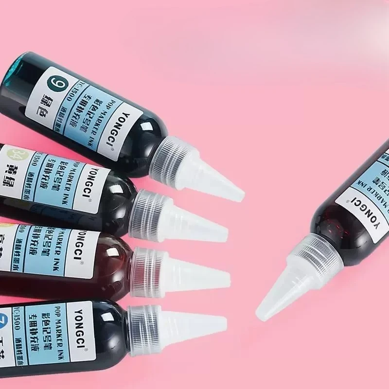 50ml Marker Refill Ink 12/24 Colors Alcohol Based Ink for Art Drawing POP Hand Painting Sketch Markers Supplies view 5