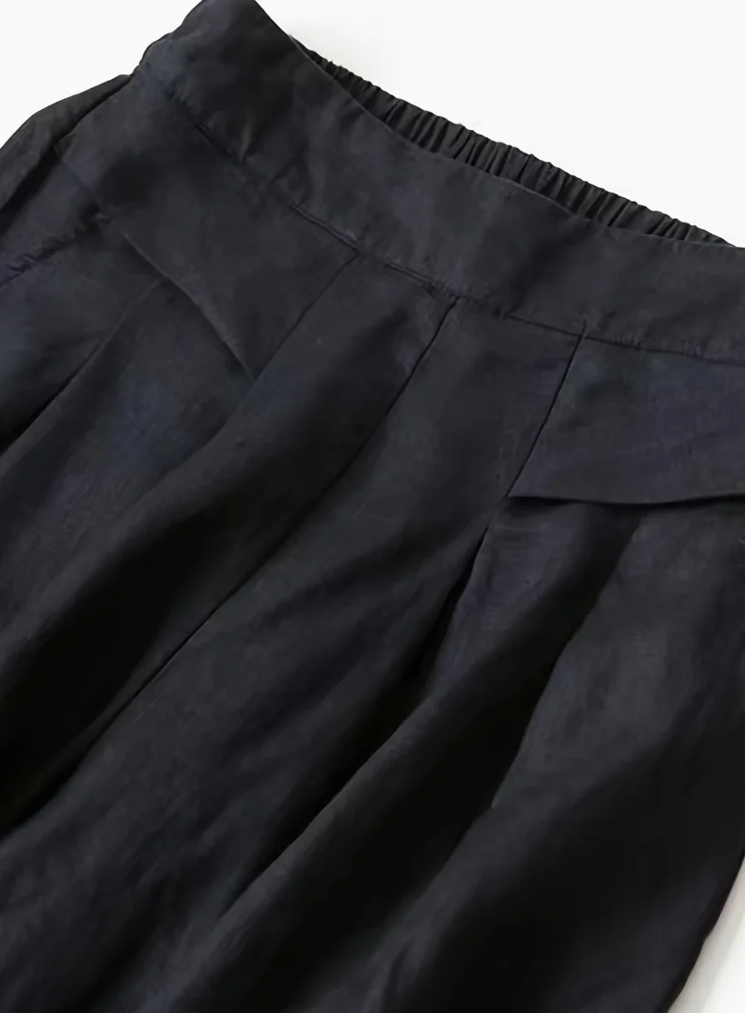 Women's clothing elegant casual fashionable outdoor sports slimming versatile European and American elastic waist circumfer