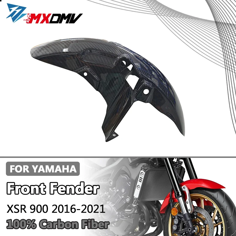 

For Yamaha XSR 900 2016 2017 2018 2019 2020 100% Carbon Fiber Front Fender Hugger Mudguard Fairing Motorcycle Accessories