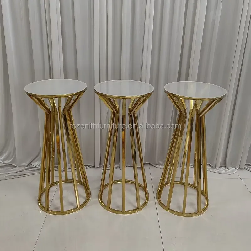 Gold Metal Cake Stand Set Wedding Dessert Table Display Rack Elegant Tiered Pastry Holder for Party Banquet Decoration