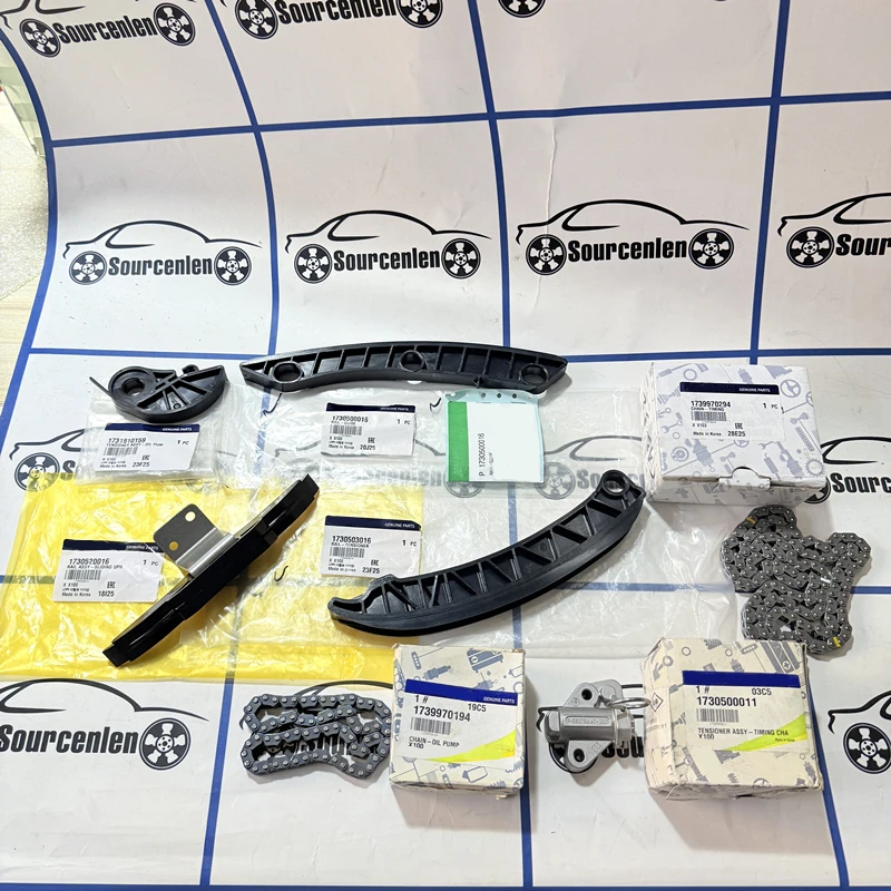 Brand Original 7 PCS Timing Chain Kit For Ssangyong Tivoli/XLV 1739970194 1739970294 1730500111 1730503016 1731810159 1730520016