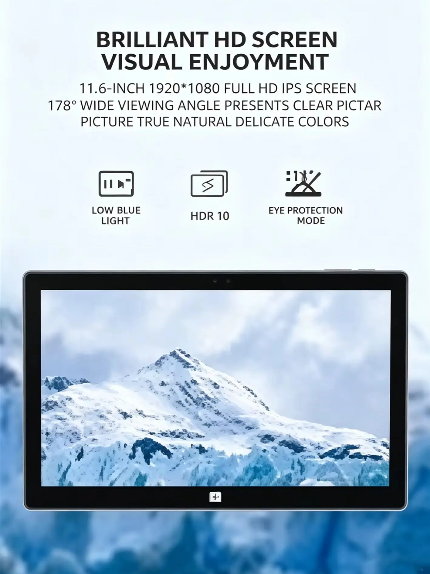 11.6 Inch 6GB RAM 128GB ROM Window 10 Intel Celeron E3950 CPU System 1920×1200 Tablet PC for Students & Business Office Work