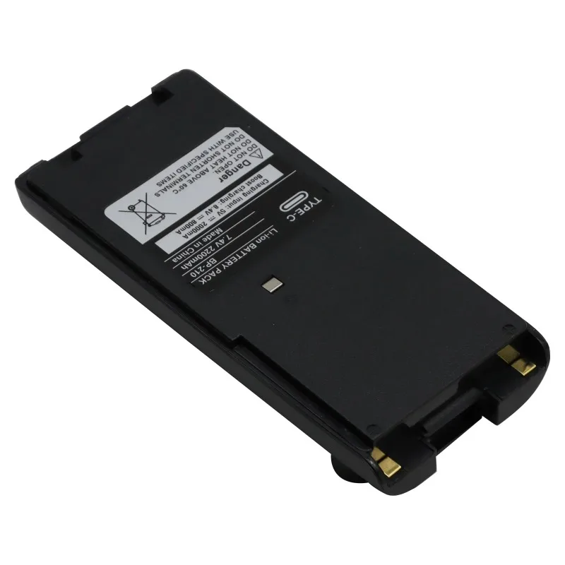 สำหรับวิทยุ ICOM IC-T3H IC-V8 IC-V81 IC-V82 IC-F3GT IC-F3GS IC-F4GT IC-F4GS IC-F11 แบตเตอรี่ USB-C รุ่น BP-210 7.4V 2200mAh 2 ชิ้น