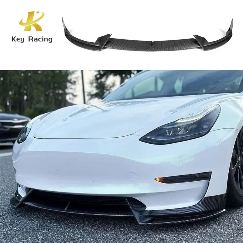 

Model 3 Y Front Bumper Lip For Tesla Model 3 2018-2023 Model Y 2019-2024 AD Style Car Front Lip Splitter Tuning Accessories