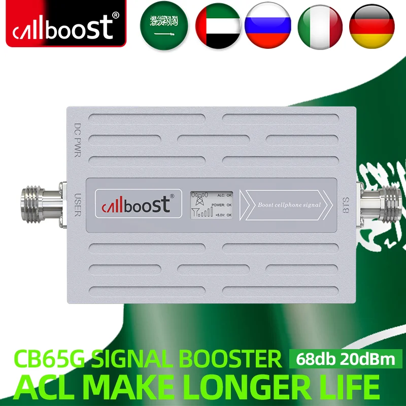 CALLBOOST 4G Cellular internet amplifier LTE B3 2G 3G 4G Cellular Mobile Range Enhance 68db Amplifer GSM Mobile Range Enhance