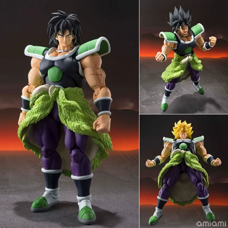 Hot-blooded toy model figure, Dragon Ball Super SHF Broly, brunette, awakening, universe, battle suit