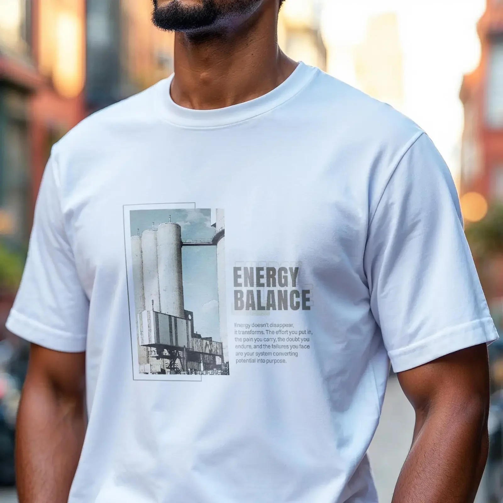 Energy Balance Mechanical Engineer T Shirt STEM  vintage Washed fashion Top For Everyday Wear homme Casual Stretched Soft