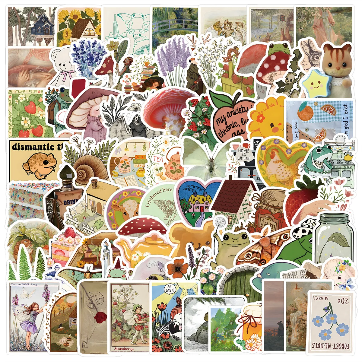 10/50/100PCS Funny Fairy Tale Animal Book Illustrations Fairy Tales Stickers DIY Diary Laptop Phone Graffiti Decals Classic Toy