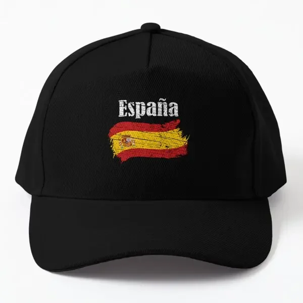 

Espana Spanish Flag Vintage Graphic Sp Baseball Cap Hat Black Czapka Solid Color Hip Hop Snapback Women Casual Spring Boys