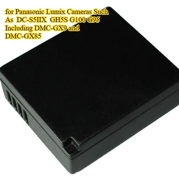 1800mAh DMW-BLE9E Battery Suitable for Panasonic Lumix Cameras Such As  DC-S5IIX  GH5S G100 G95 Including DMC-GX9 and DMC-GX85