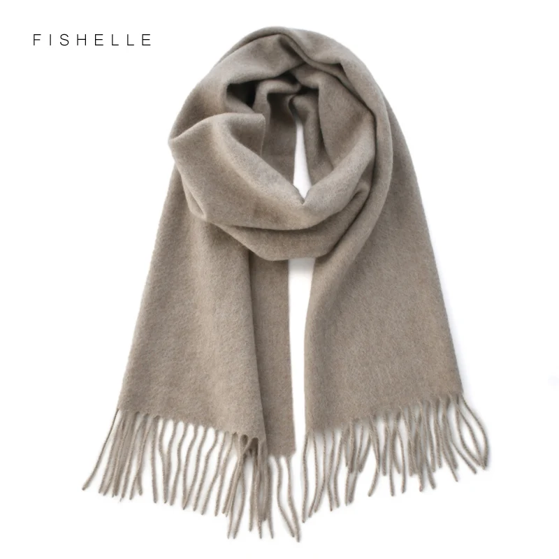 luxury solid color 100% cashmere scarves women and men narrow short small scarf fashion warm shawl luxury grey scarfs winter