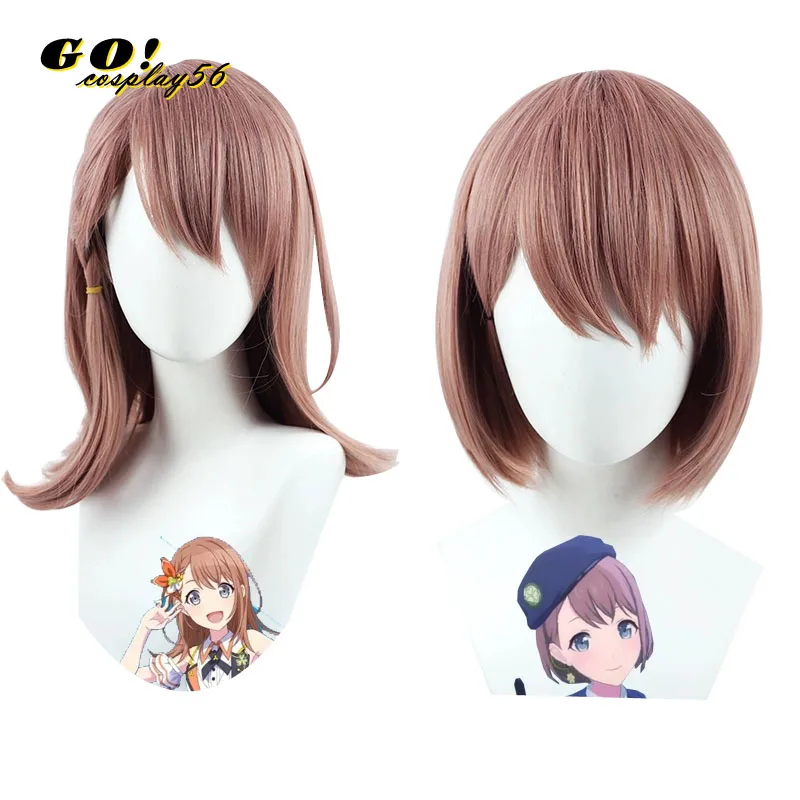 Perruque Cosplay Hanasato Minori pour Femme et Fille, Cheveux Synthétiques Courts et Longs, 3 Styles, Jeu d'Halloween