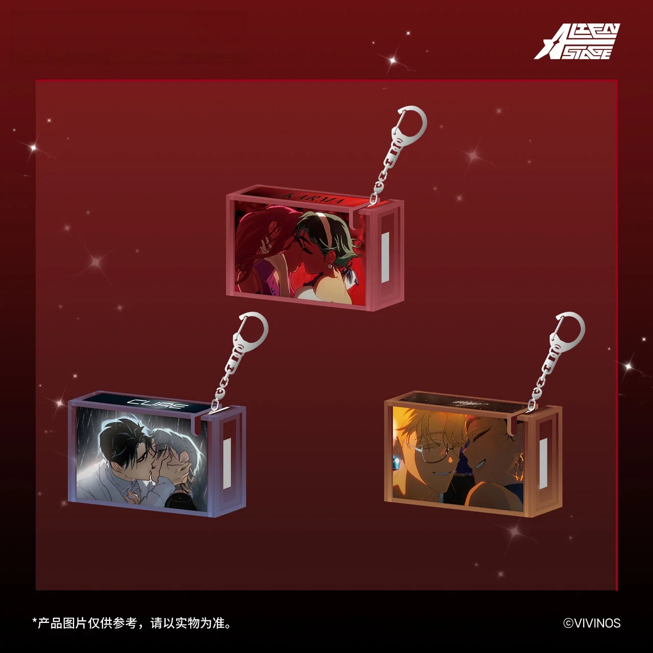 In Stock Original Alien Stage Karmic Angel Series Mini Cassette Pendant Charm Backpack Decoration Surprise Gifts For Fans