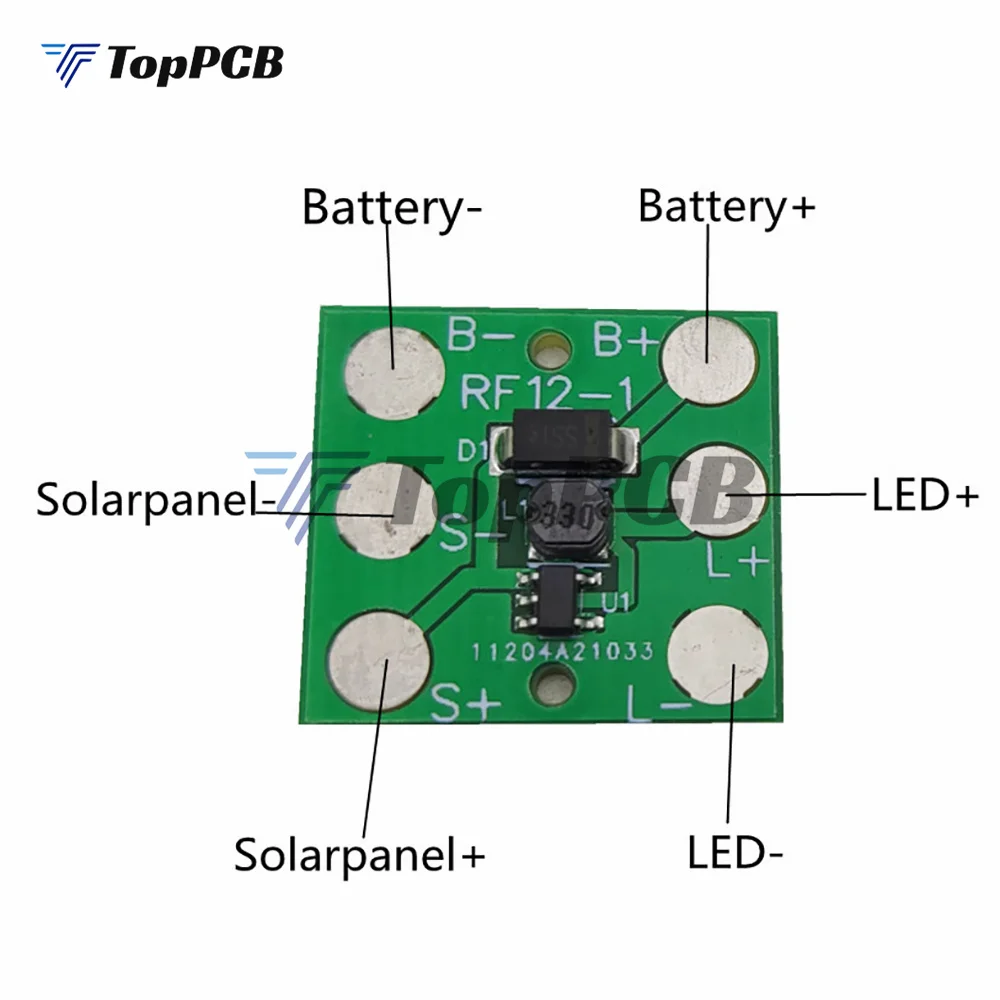 1.2V Solar Lawn Light Controller Board Ni-MH Battery Road Lamp Circuit Module Light Control for Home Solar Landscape Buried Lamp