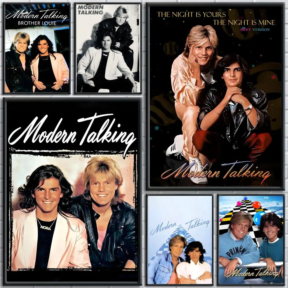 Band M-Póster moderno T-Talking, pegatina removible para pared, Mural para sala de estar, póster artístico, calcomanía decorativa para el hogar