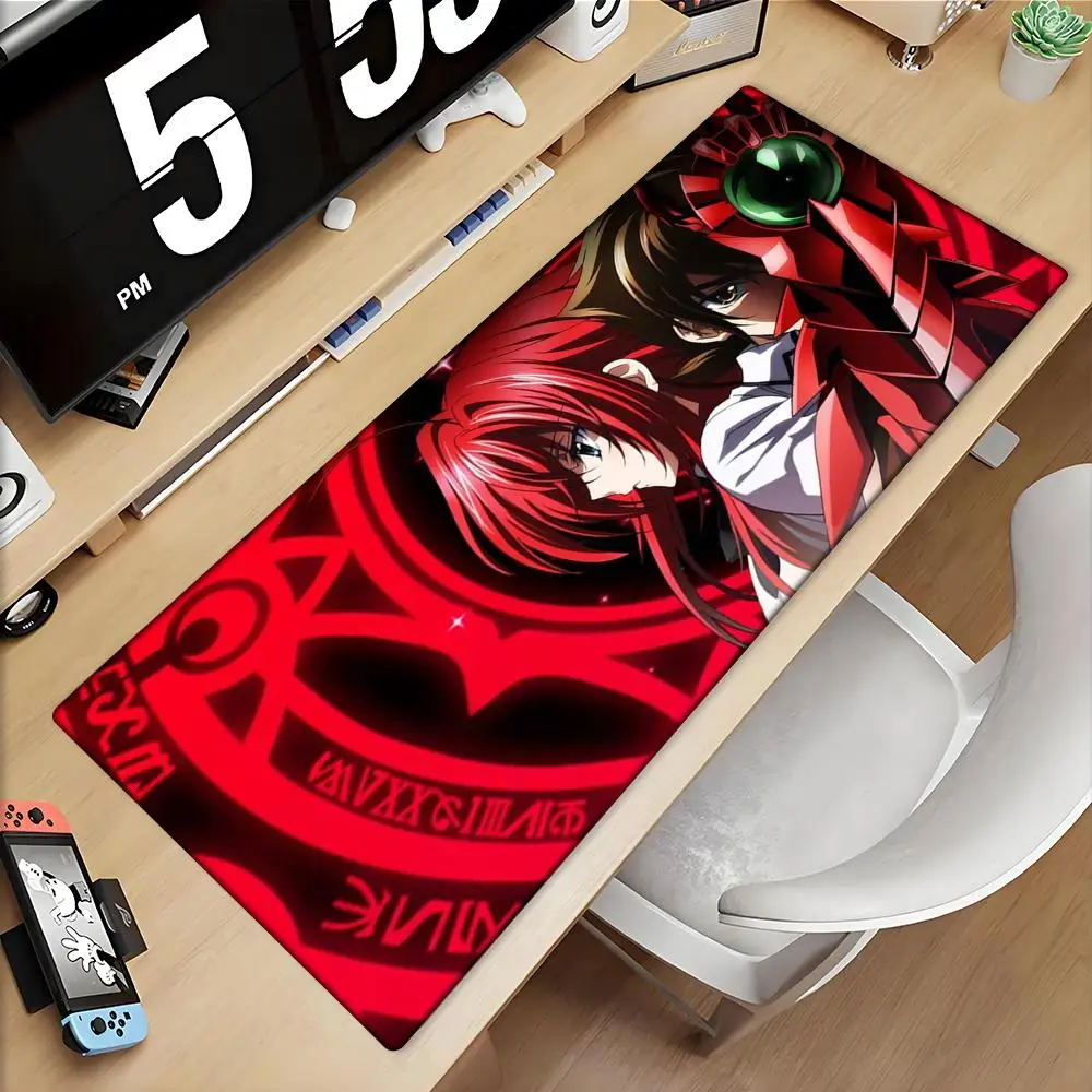 

Hot Cool Anime H-High School DxD Mouse Pad Large Gaming Mousepad with Stitched Edges Thickened Desk Mat PC XAXC 900x400MM