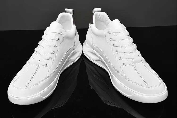 Soft sole Waterproof Wear resistant Antislip Shock absorbing Mens heightening shoes Increase by 4/6/8/10 centimeters Stable grip
