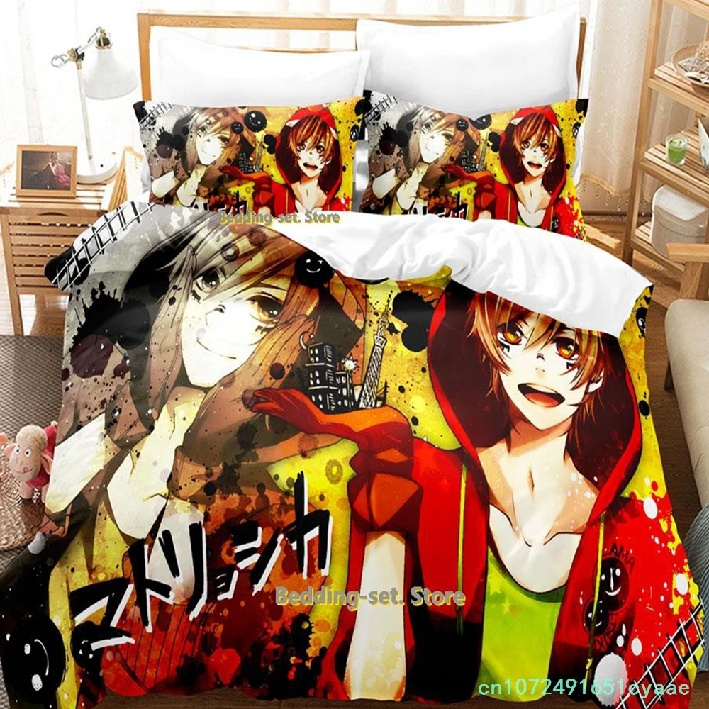 2023 New Nico Nico Singer Bedding Set Single Twin Full Queen King Size Bed Set Adult Kid Bedroom Duvetcover Sets Anime Bed