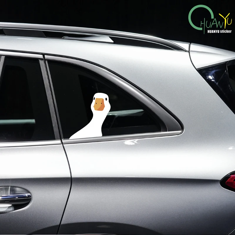 Car Safety for Doubtful Duck Cute Question Mark Auto Truck Outdoor Window Caution Decal view 3
