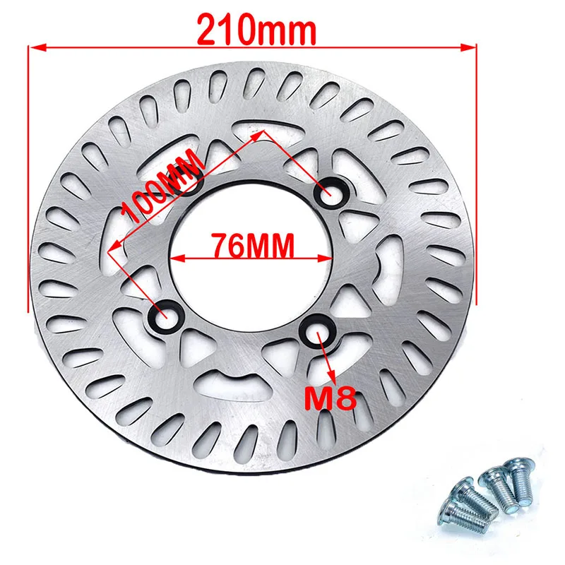 Disco de freno delantero y trasero para motocicleta, placa de disco de 180mm, 190mm, 200mm, 210mm, 220mm, para KAYO BSE, 125cc, 140cc, 160cc