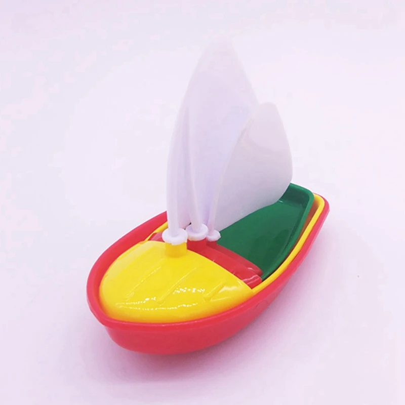 6Pcs Bath Boat Toy Plastic Sailboats Toys Bathtub Sailing Boat Toys For Kids (Multicolor Small+Middle+Large Size)