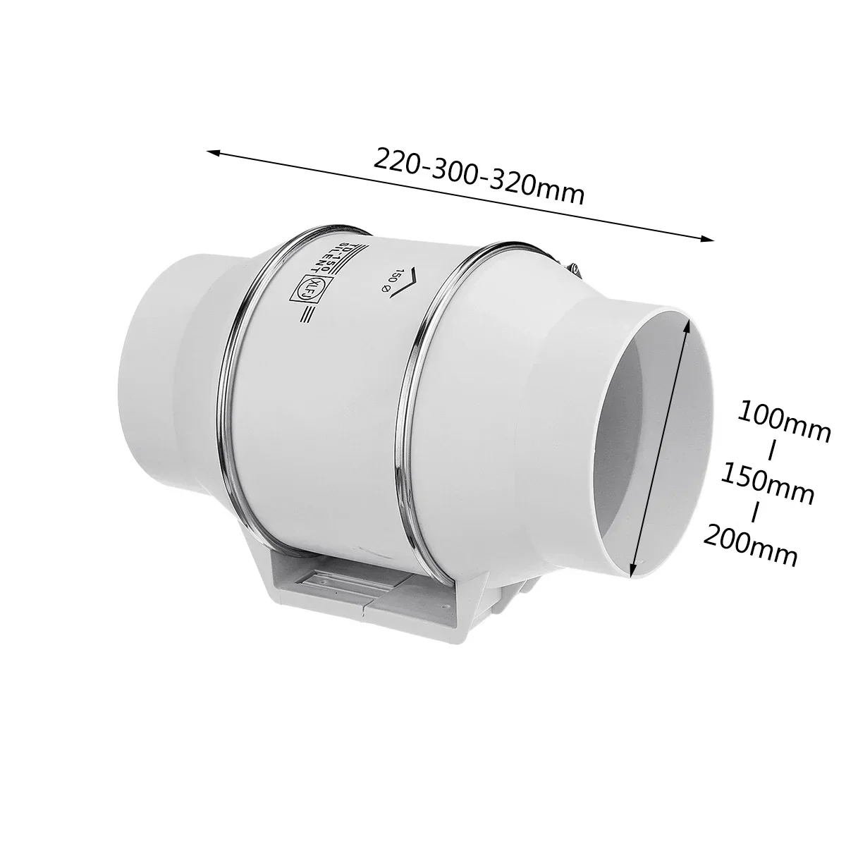 Imagem -04 - Wall Window Mountable Exaustor Silencioso Inline Tubo Duto Ventilação Home Limpeza de ar wc Cozinha Banheiro 220v 4