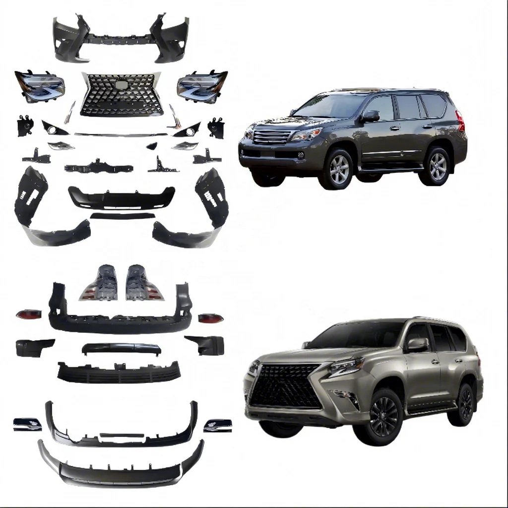 

Dream Garage Body Kit For GX460 2009 2014 2018 Update To 2021 2022 2023 Bumper Kit Grille Complete Set Decorative Bright S