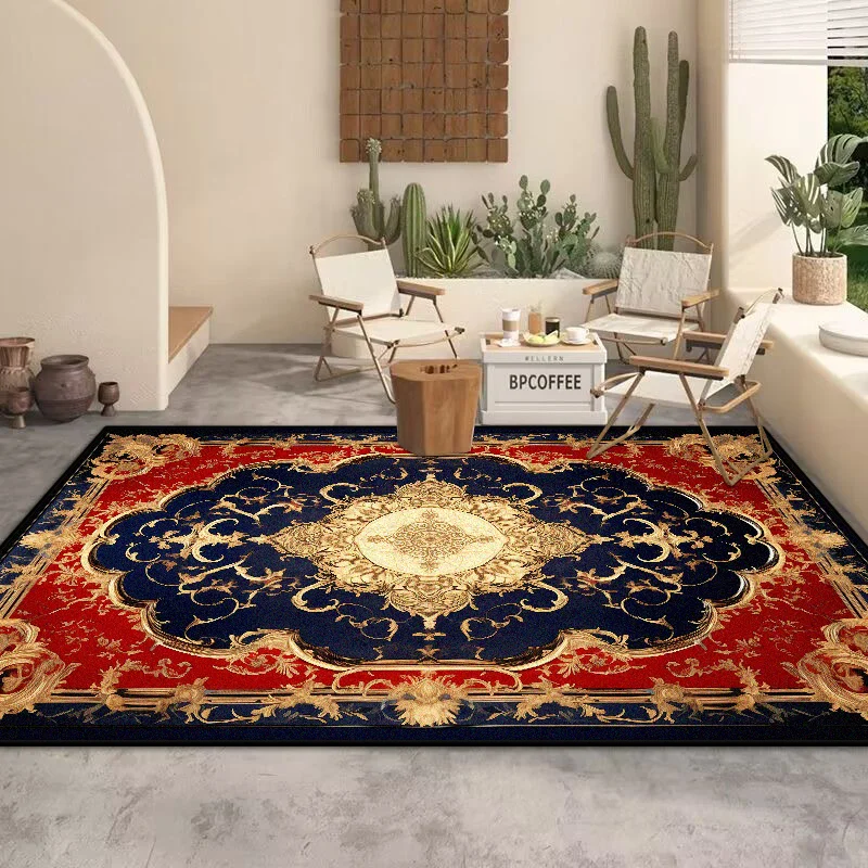 

Luxury Border Design Decoration Home Carpet Living Room Large Size Soft European Tatami Mat Easy Cleaning Cloakroom Decor Rug