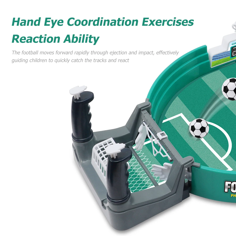 

Mini Table Top Football Game Easy Installation Tabletop Competitive Soccer Games Real Football Field Games for Kids Holiday Toys